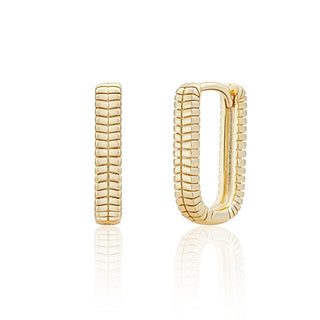 Sparkling Pendientes colgantes chapados en oro Eag25 