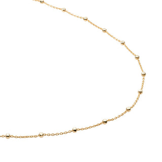 Sparkling Catena Da Donna Placcata Oro Con Palline Sn-Sbg-0 - Lunghezza: 45 Cm