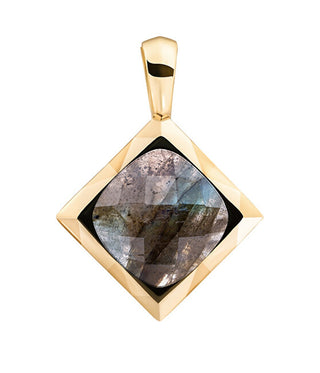 Sparkling Ciondolo In Labradorite Placcato Oro Spg32-G18