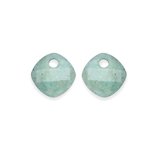 Sparkling Pendenti Per Orecchini In Amazzonite Verde Eagem57-Cc