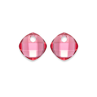 Sparkling Orecchini Pendenti In Quarzo Fucsia Eagem51-Cc