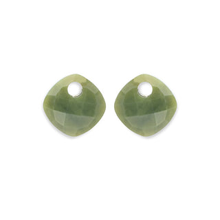 Sparkling Eagem61-Cc Orecchini Pendenti In Giada Verde