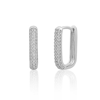 Sparkling Orecchini Pendenti In Argento Con Zirconi Cubici Eas24