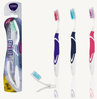 Clendy Spazzolino Lui & Lei Con Testine Intercambiabili