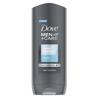 Dove Gel doccia Clean Comfort Body And detergente viso - Volume: 250 ml