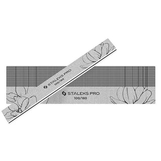 Staleks Straight Mineral Nail File Expert 20 100/180 (Straight Mineral Nail File) 25 Pieces 
