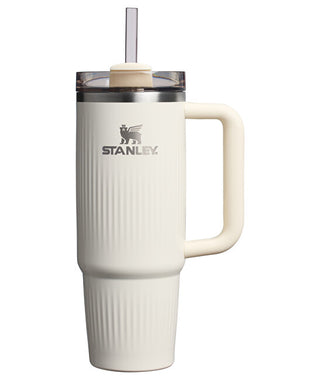 Stanley 1913 Tazza Termica in Acciaio Inossidabile The Quencher/Cup H2.0 Fluted 890 ml Cream Gloss