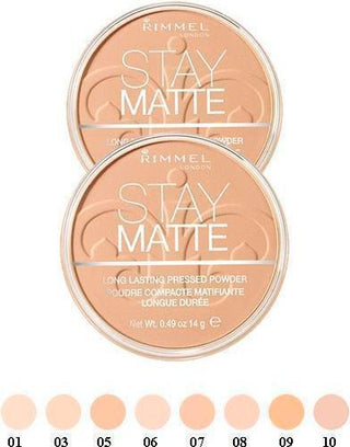Rimmel Stay Matte - Cipria Compatta 10 Warm Honey