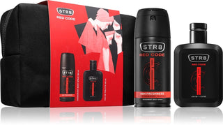 Str8 Red Code Gift Set EDT 100 ml, deospray 150 ml and cosmetic bag - 100 ml
