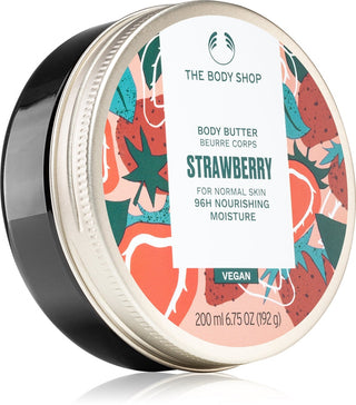 The Body Shop manteiga corporal de morango para pele normal 200 ml