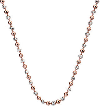 Hot Diamonds Catena In Argento Emozioni Argento E Oro Rosa Bead 45 Ch019