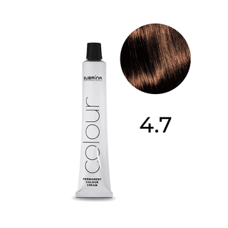 Subrina professional Essential Color, Tintura Permanente Per Capelli, 4/7 Castagna Castagna Media, 100 ml
