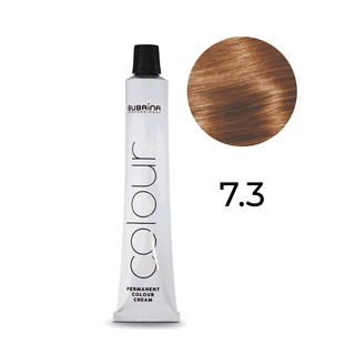 Subrina Professional Essential Color, Tintura Permanente Per Capelli, 7/3 Biondo Medio Cenere, 100 ml