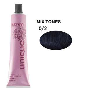 Subrina Professional Unique Permanent Hair Dye 0/2 Blue 100 ml