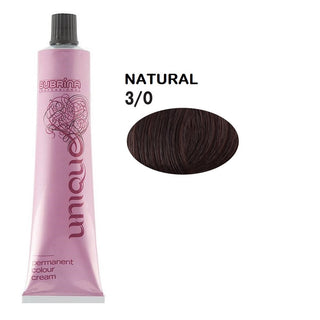 Subrina Professional Unique permanent hair dye 3/0 100 ml