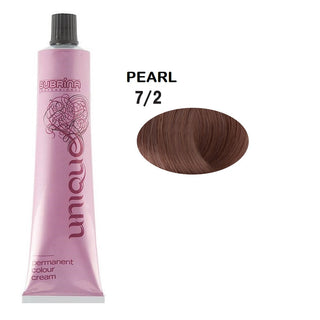 Subrina Professional Unique Permanent Hair Dye 7/2 Medium Pearl Blonde 100 ml