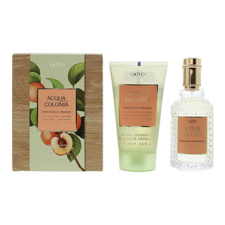 4711 Acqua Colonia Pesca Bianca e Coriandro Eau de Cologne Unisex 50 ml + Idratante — Set Eau de Cologne