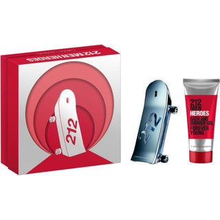 Gift set Carolina Herrera: 212 Heroes Eau De Toilette Men 90 ml + 212 Heroes Shower Gel For All Skin Types 100 ml 