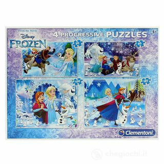 Clementoni Frozen 4 in 1 Puzzle 20 x 60 x 100 x 180 pezzi — Puzzle