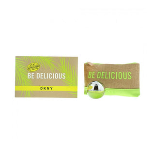 Set Dkny: Be Delicious GWP Textile Pouch + Be Delicious Eau De Parfum for women 30 ml 
