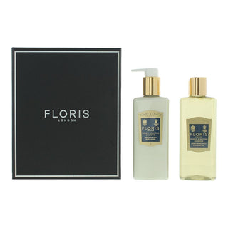 Coffret Floris Of London : Gelsomino profumato per la notte Lotion corps nourrissante 250 ml + Gelsomino profumato per la notte Gel douche nettoyant Tous types de peau 250 ml 