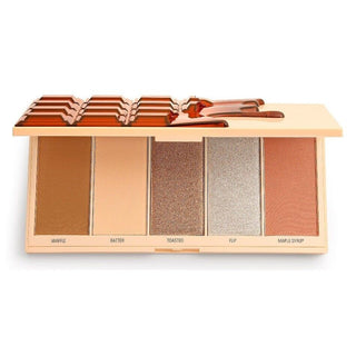 I Heart Revolution Chocolate Iluminador Palette Rostro Waffle 5 Tonos 18 g 