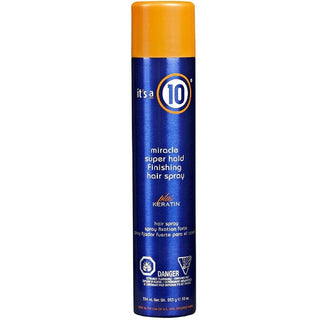 It's a 10 Miracle Super Hold Finishing Spray Plus Keratin Laca para el cabello Estilo Fijación extra fuerte 334 ml 
