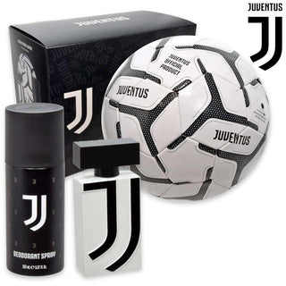 Sada Juventus: Juventus Toaletní voda pro muže 50 ml + Juventus Deodorant ve spreji pro muže 150 ml + Juventus Fotbalový míč černobílý pro chlapce 