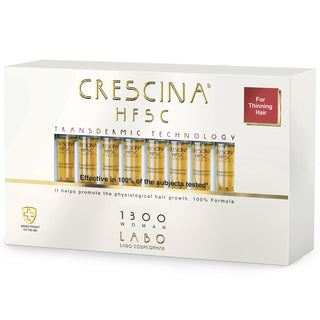 Labo Crescina Transdermic HFSC 1300 for hair growth stimulation serum ampoules for scalp treatment for women 20 pieces 35 ml 