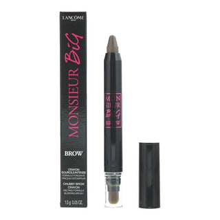 Lancome Monsieur Big Brow Blending Blyant og pensel til øjenbryn 2 i 1 02 Kastanje 15 g 