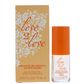 Love 2 Love Flor de Azahar + Almizcle Blanco Eau De Toilette Para Mujer 11 ml 