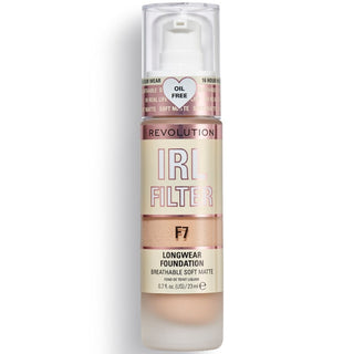 Makeup Revolution base de maquillaje en crema IRL Filter sin aceites de larga duración F7 23 ml 