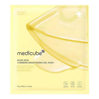 Medicube Masque gel illuminateur à l'acide kojique et au curcuma brume illuminante et tonifiante pour le visage 28 g 