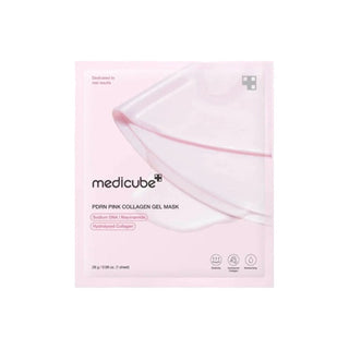 Medicube PDRN Pink Glutathione Augmente l'élasticité Masque en gel Pour le visage 4 pièces 28 g 