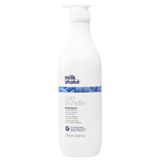 Milk Shake Cold Brunette Moringa Oil Shampoo for Hair Removes Warm Tones – Red/Orange 1000 ml 
