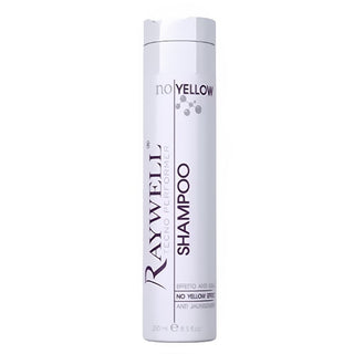 Raywell No Yellow Shampoo para cabelo para neutralizar os tons amarelos 250 ml 