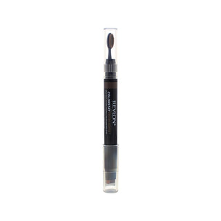 Revlon ColorStay 2 in 1 408 Marrone Medio 11 g — Matita e Pennello Sopracciglia