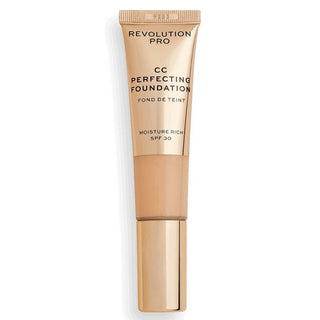 Revolution Pro CC Perfecting Base de maquillaje líquida hidratante F 6.5 SPF 30 30 ml 
