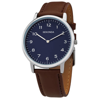 Sekonda 1347.84 Uomo — Orologio al Quarzo con Cinturino in Pelle