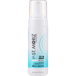 St. Moriz desmaquilhante autobronzeador espumoso profissional mousse autobronzeadora delicada para rosto e corpo 100 ml 