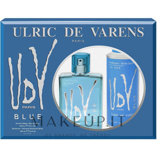 Ulric de Varens Blue Eau de Toilette Uomo 100 ml + Deodorante 200 ml — Set Profumo