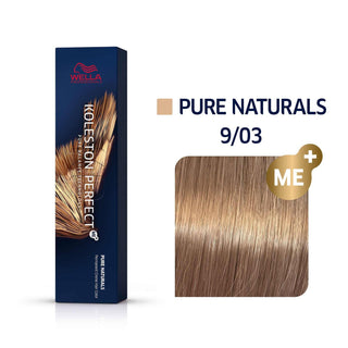 Wella Professionals Koleston Perfect Me+ 9/03 Biondo chiarissimo dorato naturale 60 ml — Tinta permanente
