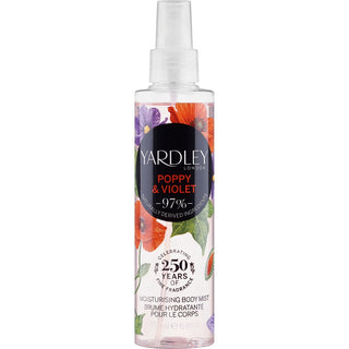 Yardley Poppy and Violet Perfumed Spray for Women 200 ml 