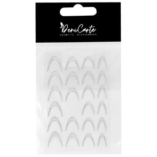 Pegatinas brillantes para uñas DeniCarte - French argento 