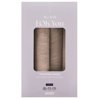 Anwen We Will LOK You - Foam rollers for curling hair without using heat, 4 pieces 