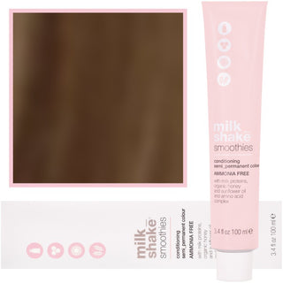 Milk Shake Smoothies Semi-Perm - Tinte para el cabello sin amoníaco 100 ml 6.41 | 6CA || Rubio ceniza cobrizo oscuro 
