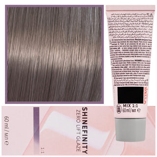 Wella Shinefinity Zero Lift Glaze Tinta para Cabelo 60ml 06/71 | Castanho Escuro Louro Cinza 