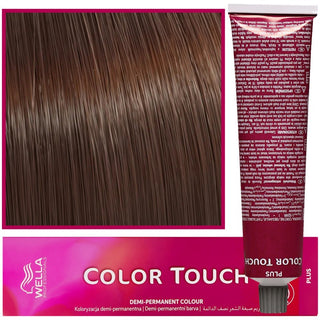 WELLA COLOR TOUCH Coloration pour Cheveux 60 ml 55/04 Châtain Clair Intense Cuivré Doux 
