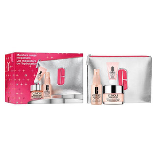 Clinique Moisture Surge Megastars Set - Tiefenfeuchtigkeit Gesichtspflege 100 Stunden - 50Ml+30 Ml+7Ml 