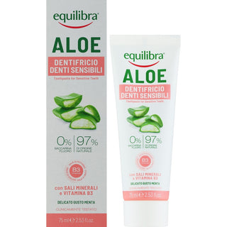Equilibra Aloe Gel Zahnpasta für empfindliches Zahnfleisch 75 ml 